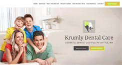 Desktop Screenshot of krumlydentalcare.com